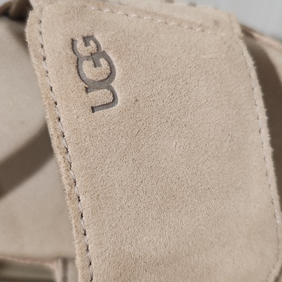 UGG Women's Goldenstar Platform Beige Sandals - Picture 4 of 16